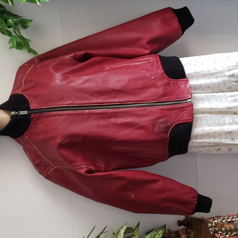 Vintage Wilson Leather Bomber Jacket.